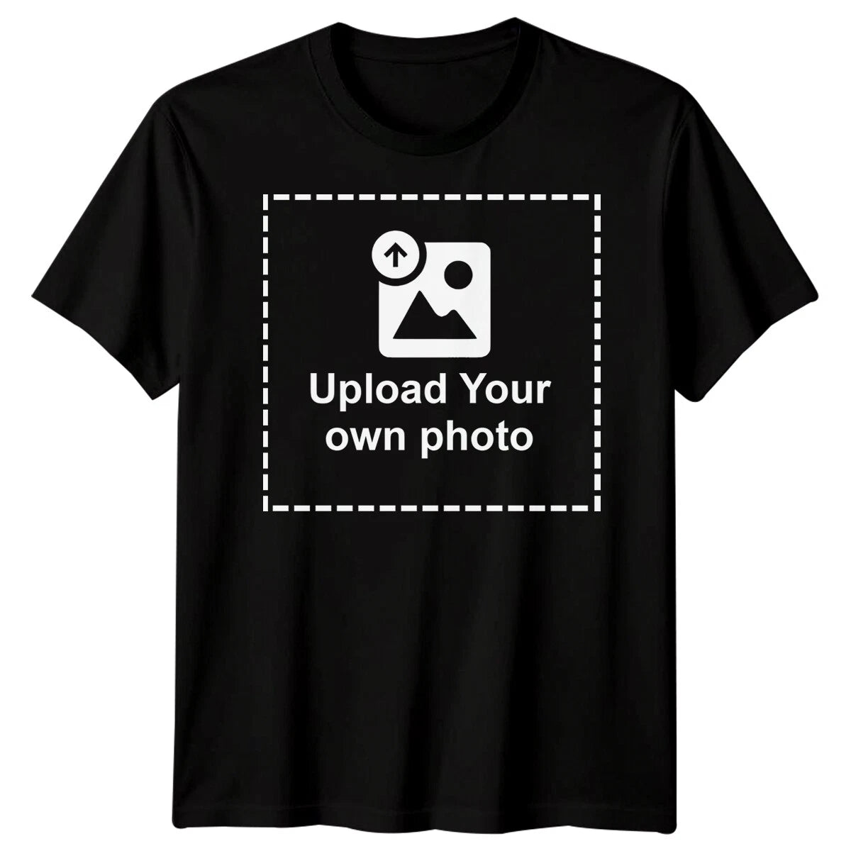 Custom Photo Upload Mens T-Shirt Personalised Your Photo Printed Tee