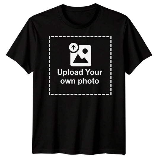 Custom Photo Upload Mens T-Shirt Personalised Your Photo Printed Tee