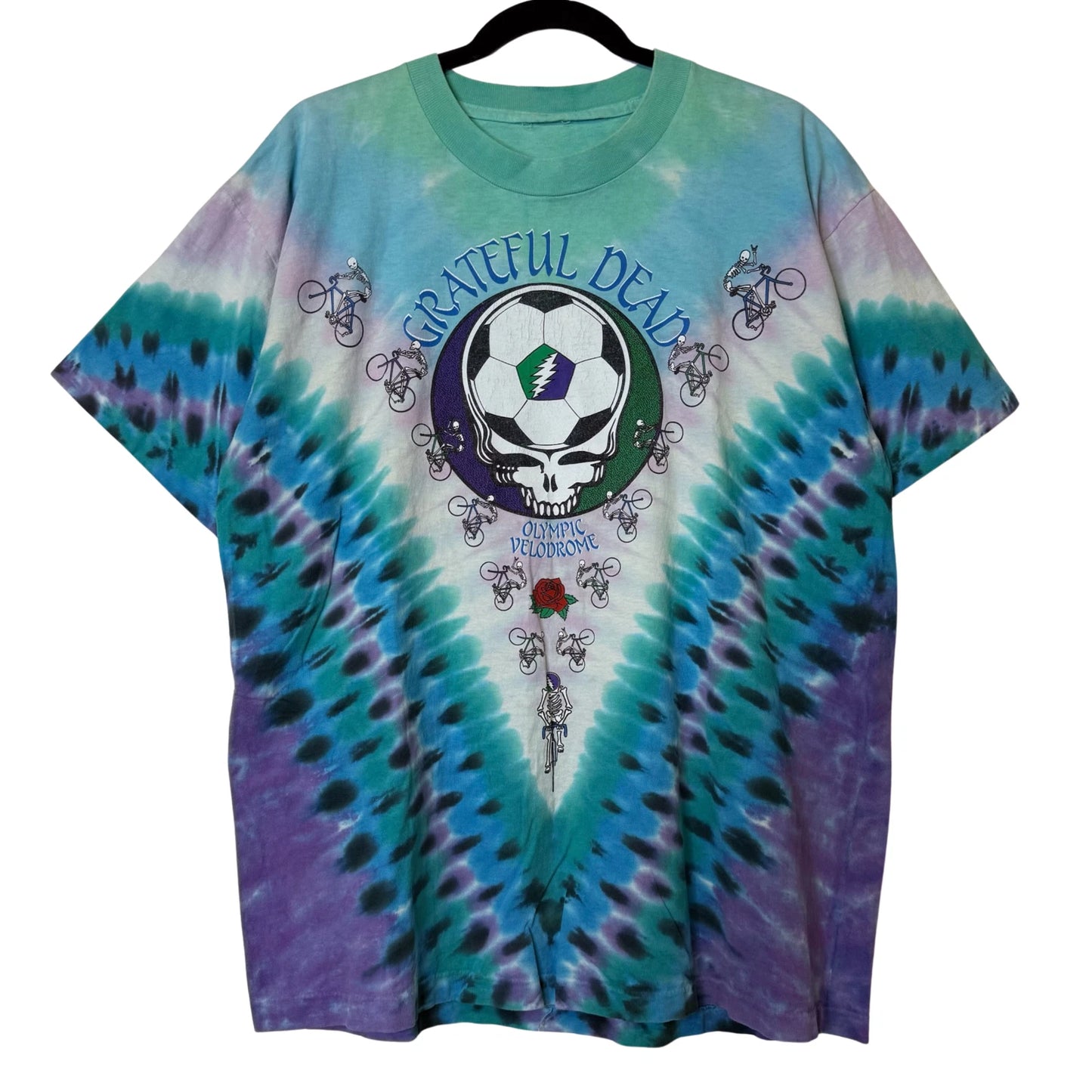 Vintage Grateful Dead Soccer Olympic Velodrome 90s  Tie Dye Shirt Los Angeles