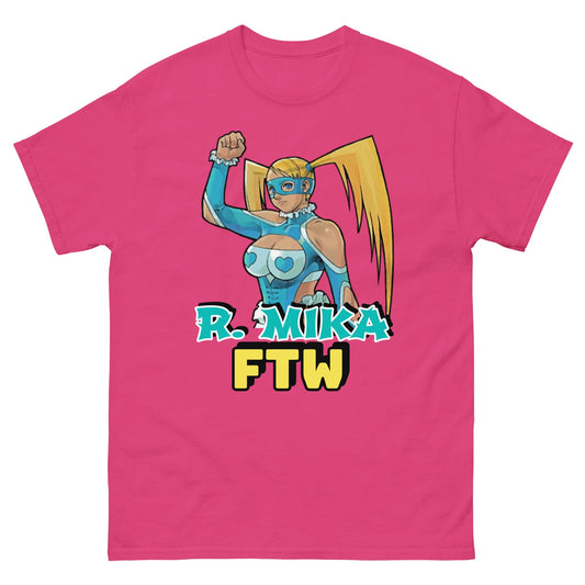 R. Mika Street Fighter Tee, Unisex Gamer Tee, Rainbow Mika Street Fighter Tshirt