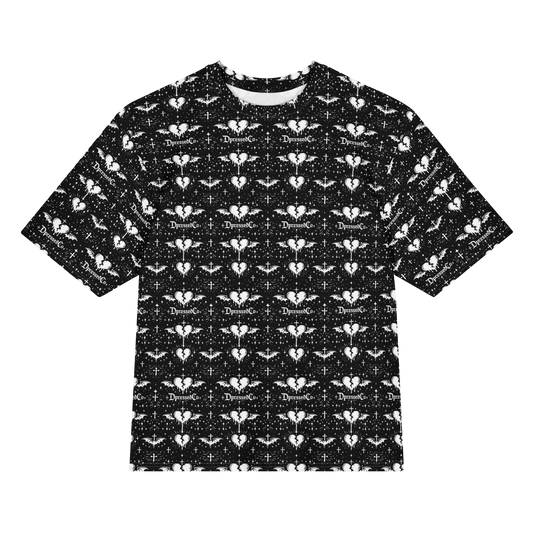 Unisex Oversized Cotton T-Shirt Gothic Emo Punk Alt Streetwear