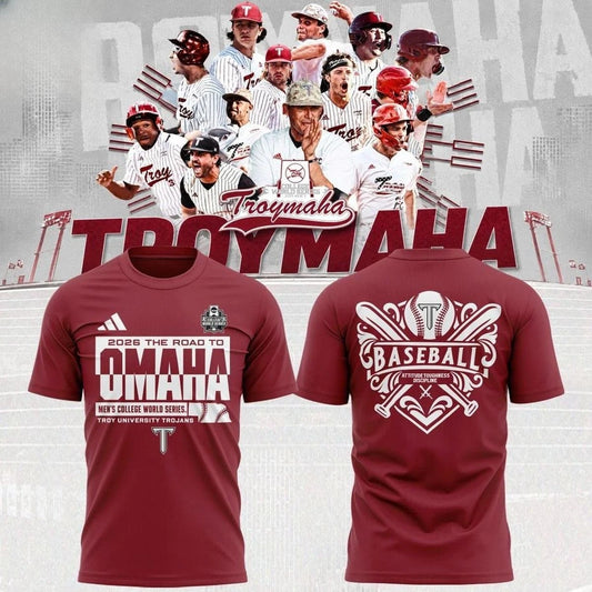 Trojans Baseball 2026 NCAA College World Series Troymaha T-Shirt