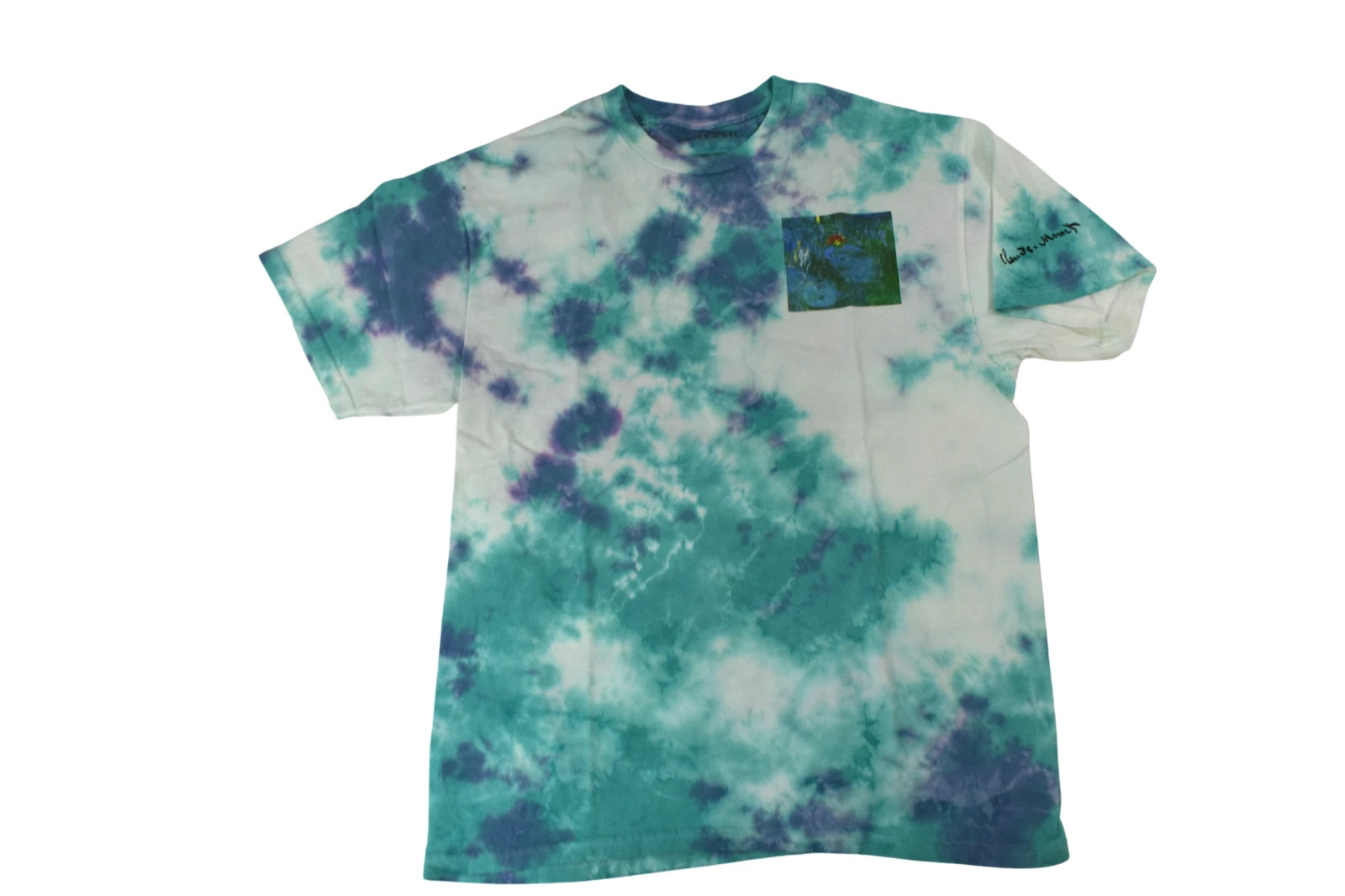 Knitswell Mens Monet Water Lilies Tie Dye Tee Shirt NWT S, M, L, XL