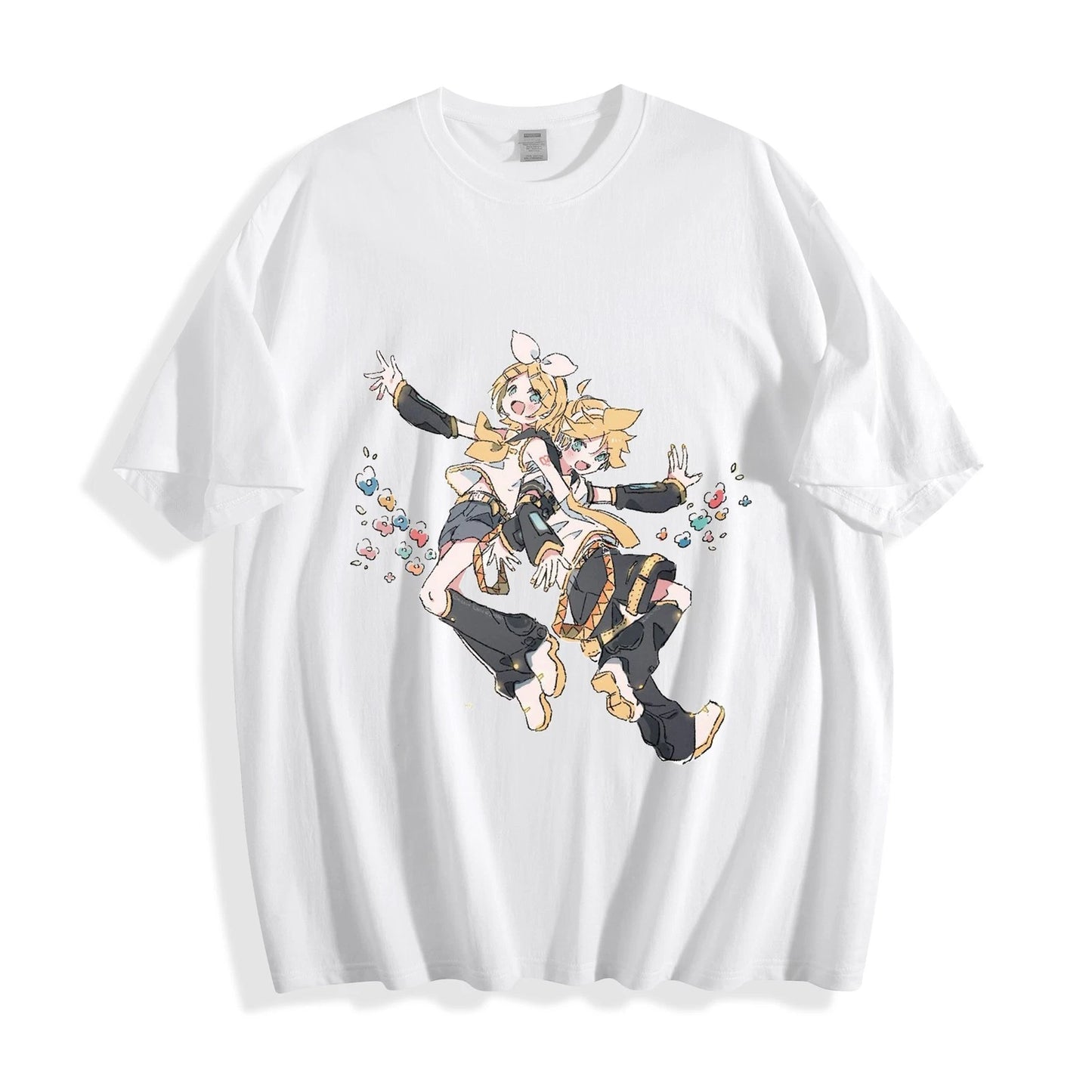 Vocaloid Kagamine Rin & Len Pop T-Shirt - Cute Chibi Idol Graphic Unisex Tee