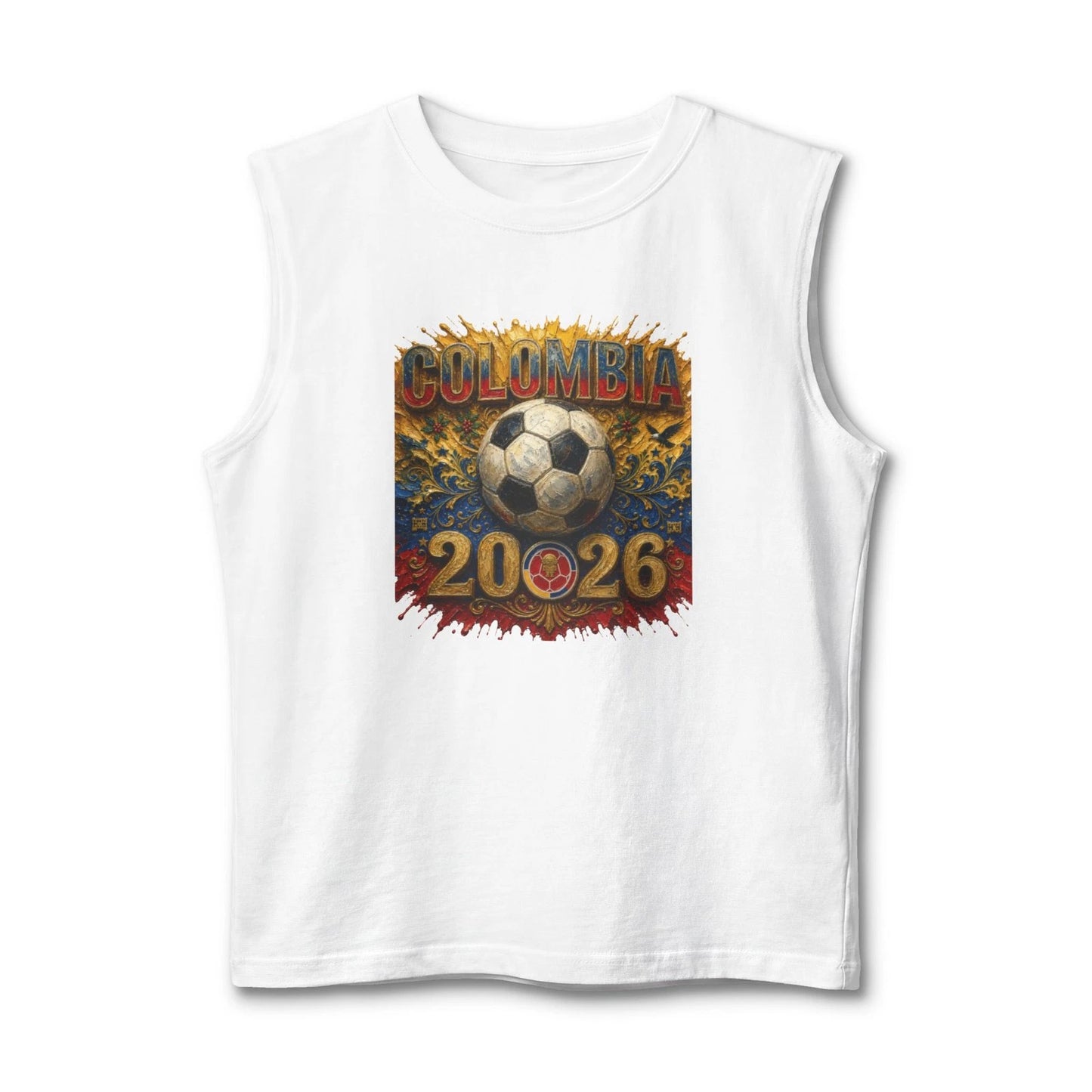Colombia 2026 World Cup Team Muscle Tank | Soccer Fan Apparel