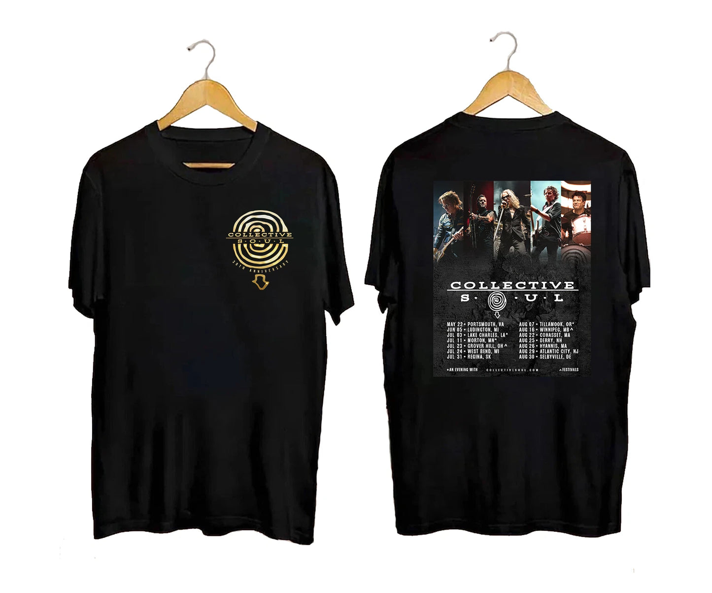 Collective Soul 30th Anniversary Tour 2026 Dates T-Shirt Band Tee