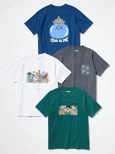 UNIQLO Dragon Quest UT T-Shirt  Slime Square Enix Japan Limited 4colors NEW