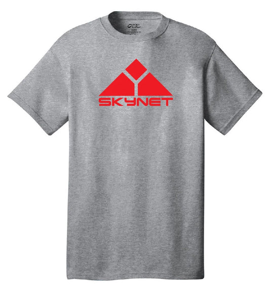 Skynet T-shirt logo cool fun funny Terminator mens tech A.I. movie theme tee