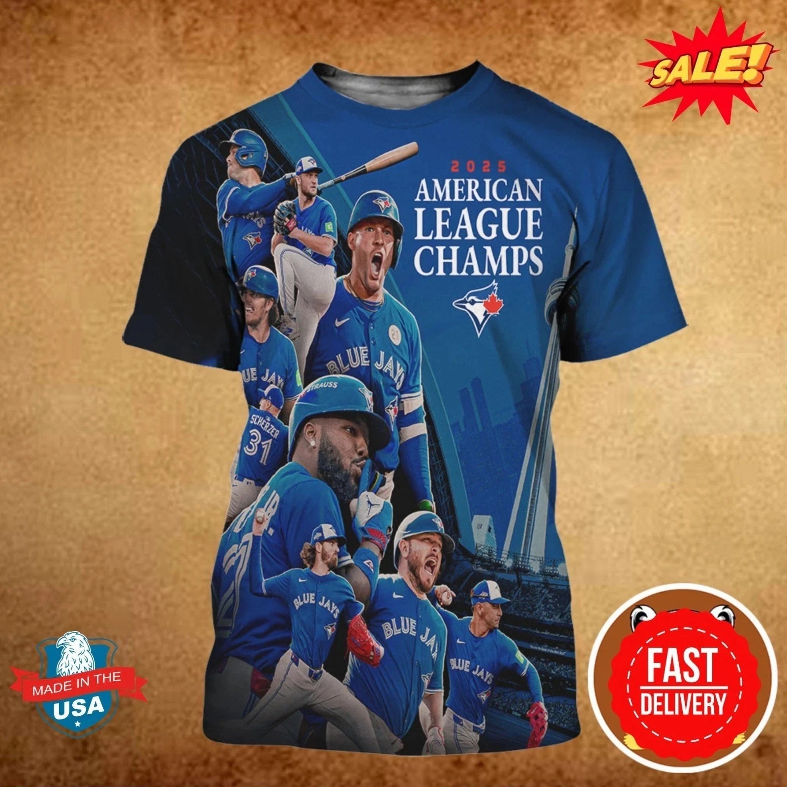 Toronto Blue Jay Are 2025 American League Champions 2025 3D Shirt