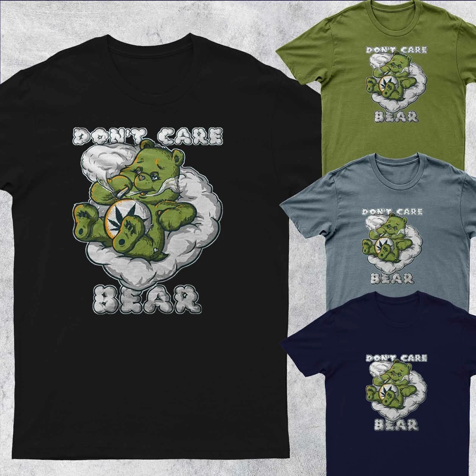 Funny Don't Care Bear Tee Top Classic  Mens T-Shirt #DG