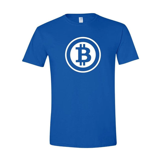 Bitcoin Logo Crypto Symbol Tshirt Cryptocurrency Tee Print DTF T-Shirt S/5XL