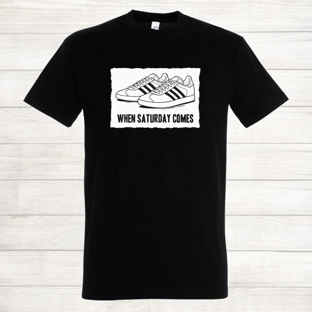 Newcastle United Fulham Swansea Derby Black and White Casual Weekend T Shirt