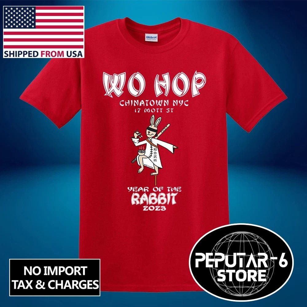 WO HOP RESTAURANT Chinatown Men's Red Size S-5XL