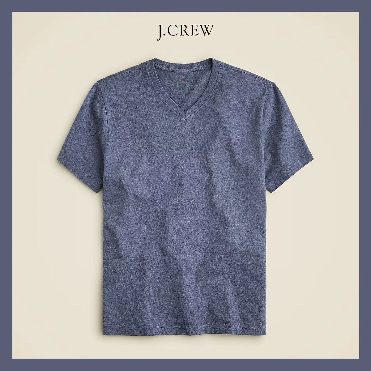 NEW - J. CREW Men's Classic Broken-in V-Neck T-Shirt, Hthr Shadow Sz L - $36