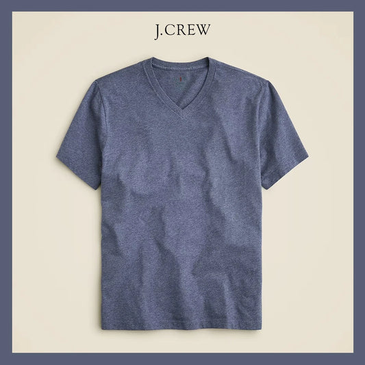 NEW - J. CREW Men's Classic Broken-in V-Neck T-Shirt, Hthr Shadow Sz L - $36