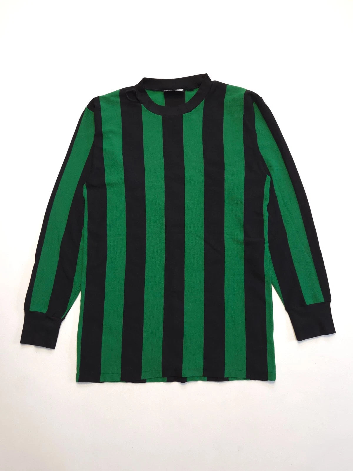 vintage 1970s Bukta Striped Retro Soccer Jersey Long Sleeve Football shirt