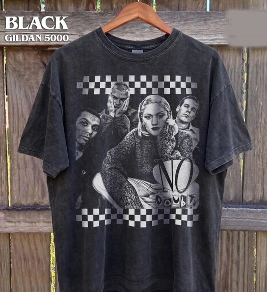 Vintage No Doubt Band Shirt, Retro 90s Ska Punk Graphic Tee, Gwen Stefani Tribut