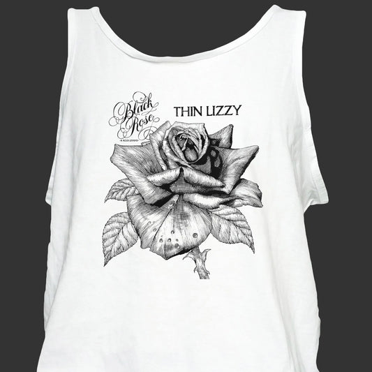 Thin Lizzy Metal Rock T-SHIRT vest top unisex white S-2XL