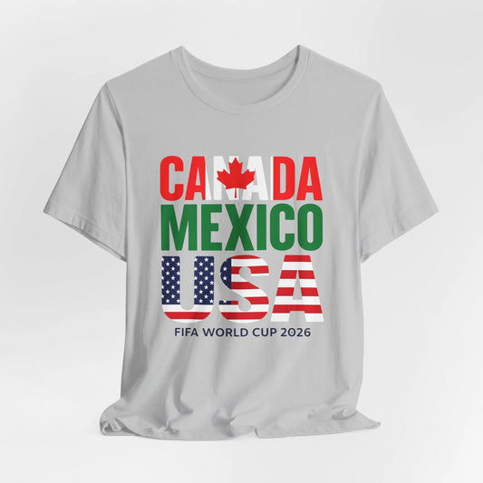 Canada Mexico USA 2026 T-Shirt | Soccer Fan North America Tournament Tee