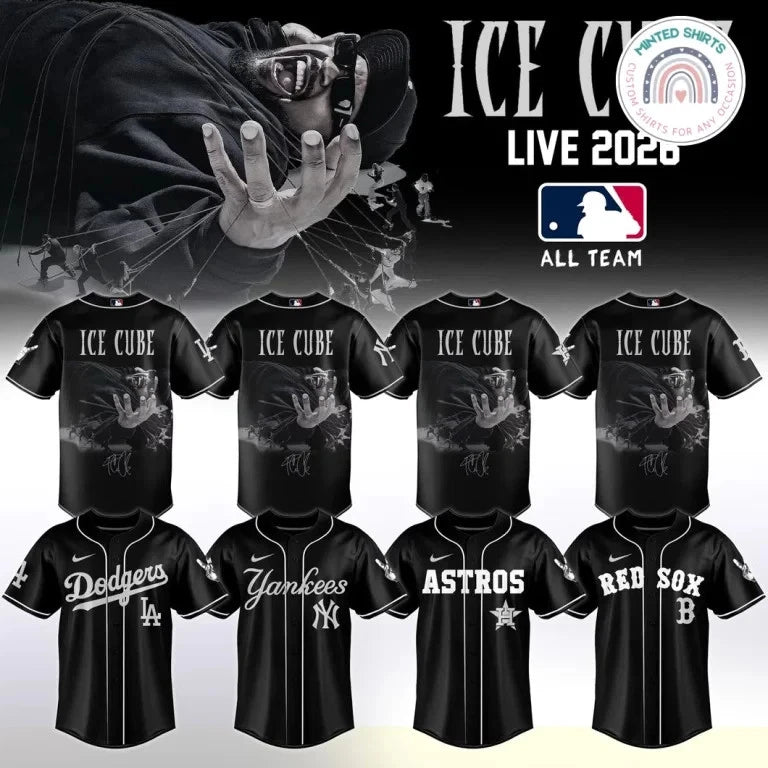 Custom All Baseball Team ICE CUBE Live 2026 Special Baseball Jersey Shirt