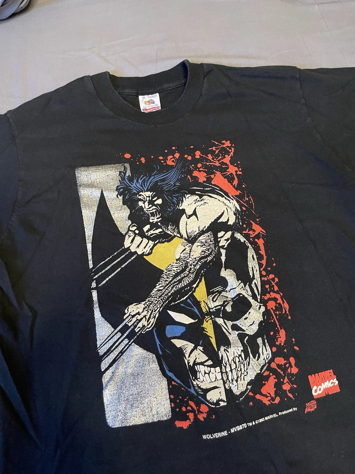 Vintage 1993 Wolverine Marvel Comics Tee MVS870