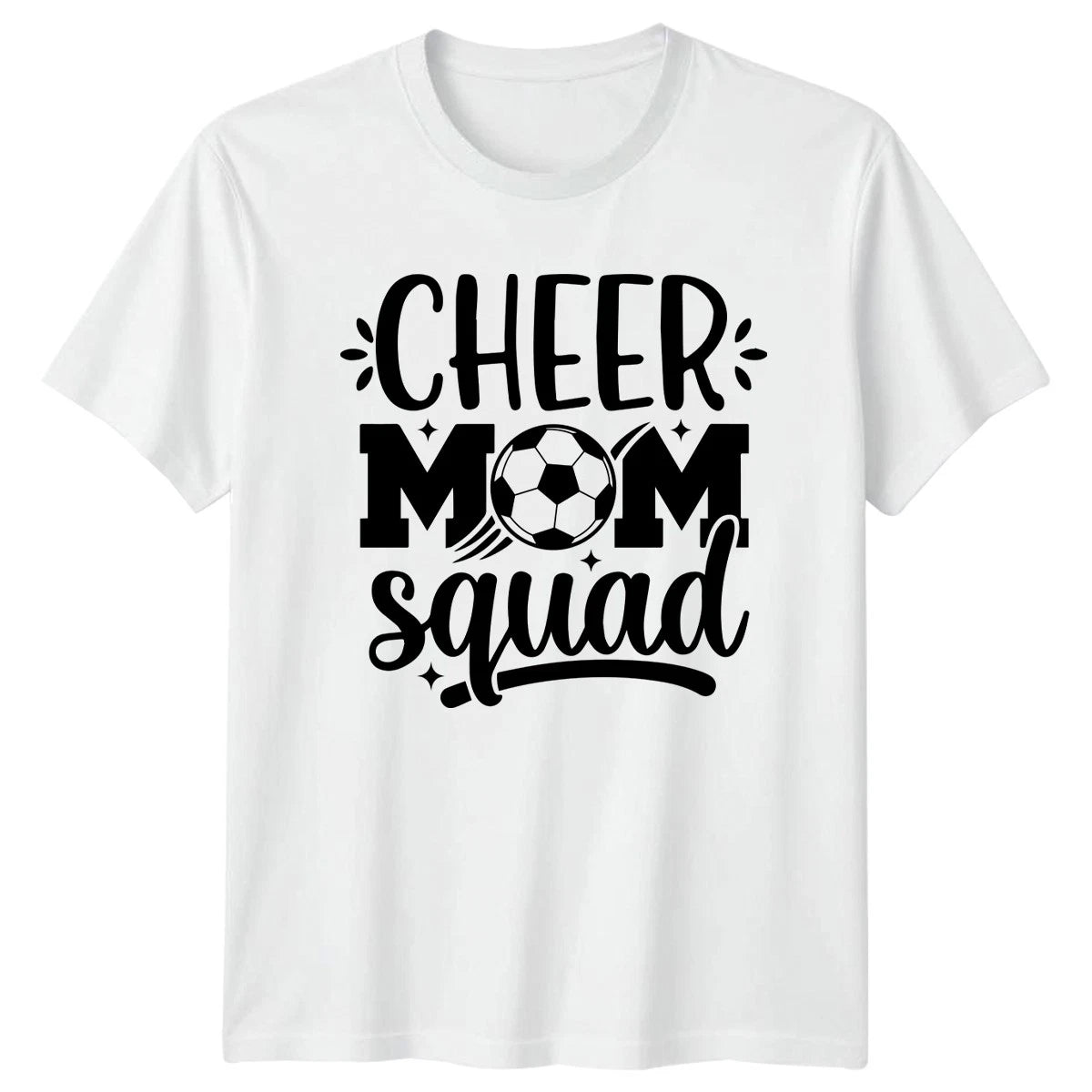 Cheer Mom Squad Womens T-Shirt Soccer Mom Soccer Mothers Day Gift For Her