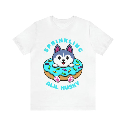 Sprinkling Alil Husky Cute Funny Custom Graphic Design Unisex Jersey Tee