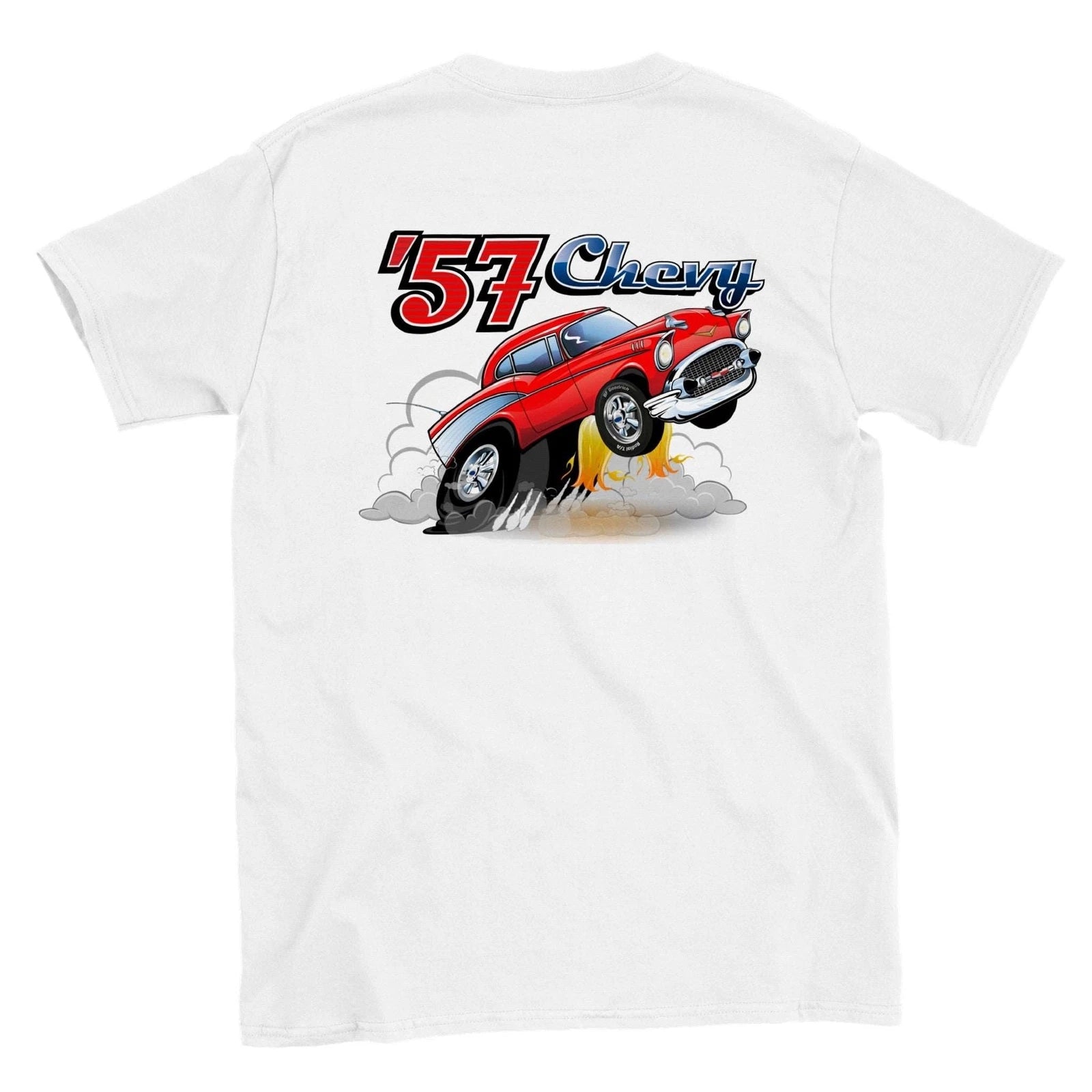 57 Chevy Cartoon Drag Car T-shirt