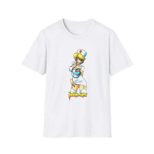 Hook-Ups Skateboards NURSE baddy deck art anime hentai soft cotton t shirt S M L