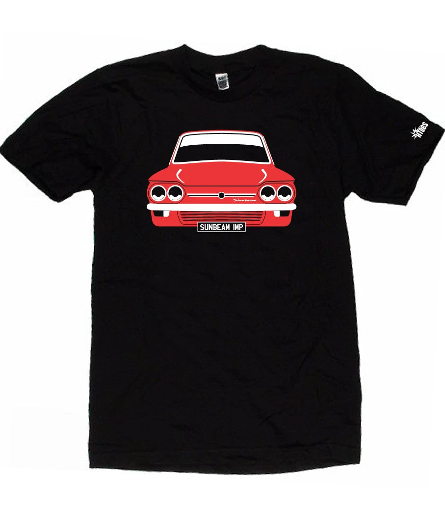 CUSTOM HTees T-shirt, SUNBEAM SPORT STILETTO Hillman Imp Pick car colour & plate