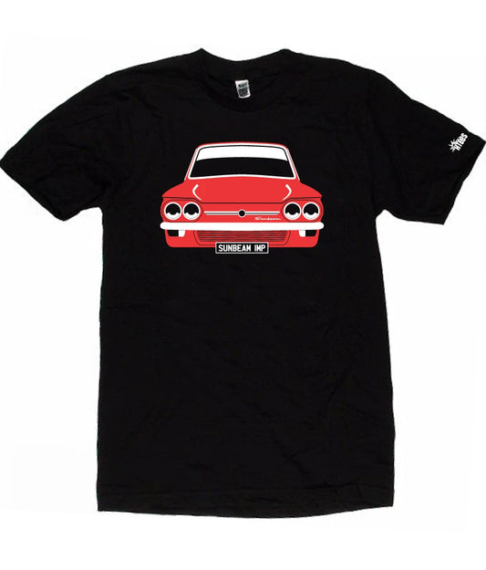 CUSTOM HTees T-shirt, SUNBEAM SPORT STILETTO Hillman Imp Pick car colour & plate