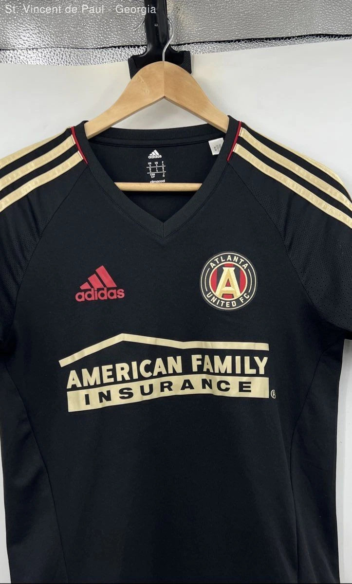 Adidas Atlanta United Soccer Jersey Men's Small Black Logo MLS