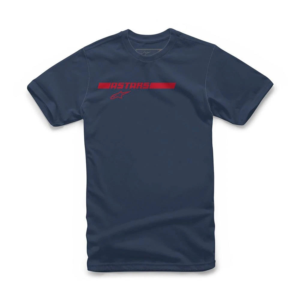 Alpinestars Fastback T Shirt Men Motorcycle Motorbike Tee -Casual wear Navy (70)