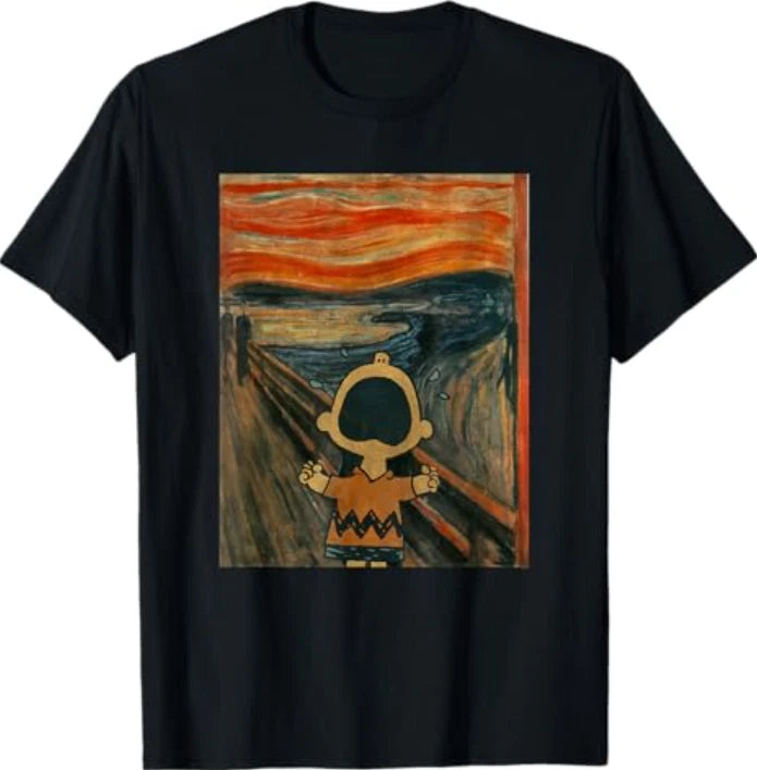 Peanuts Charlie Brown Scream Artsy T-Shirt