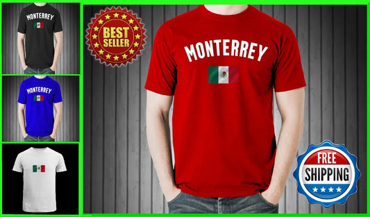 MONTERREY SHIRT RETRO MEXICO PREMIUM CLOTHING MONTERREY CAMISA FREE SHIPPING