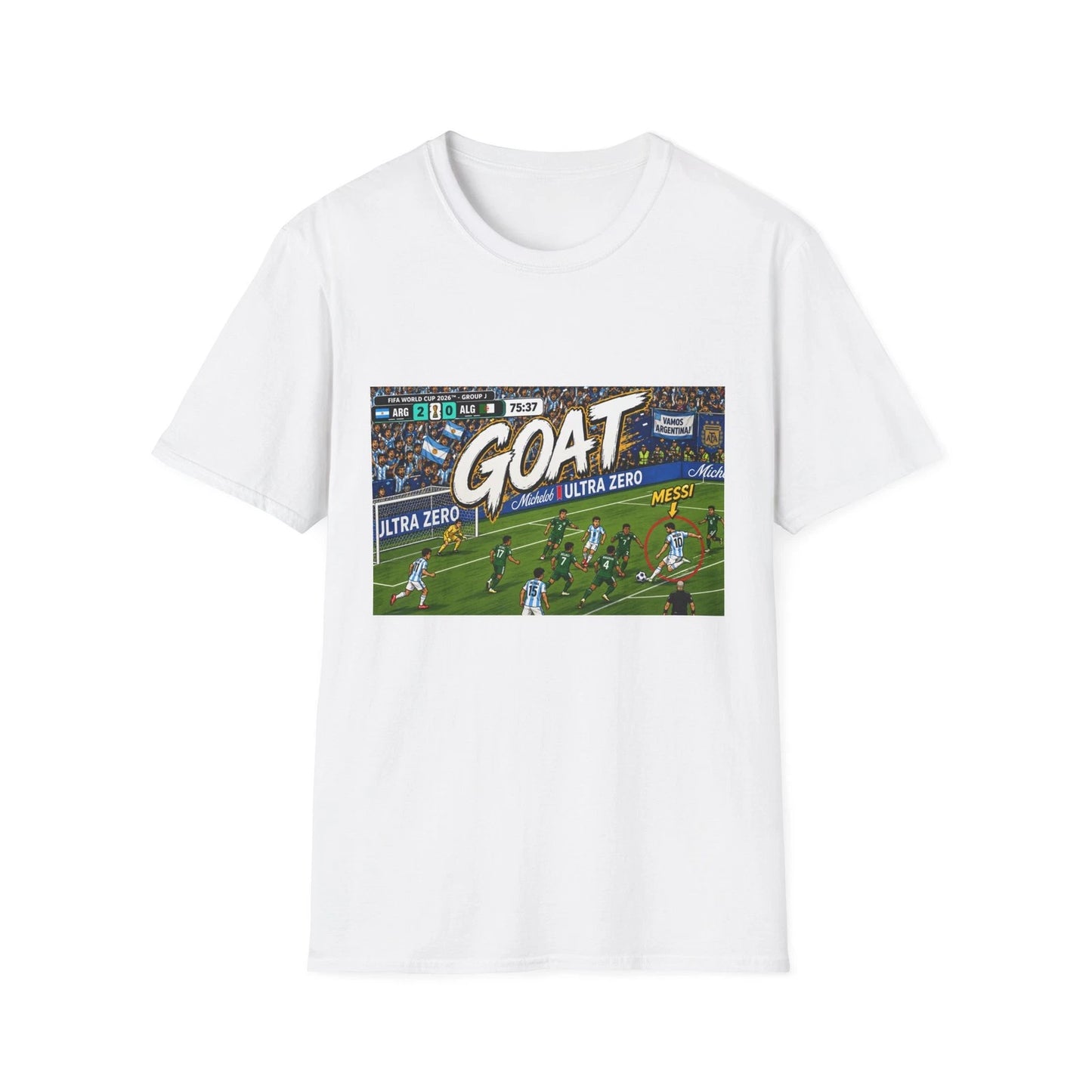 Messi 2026 World Cup Hat Trick T-Shirt | 3 Goal Celebration