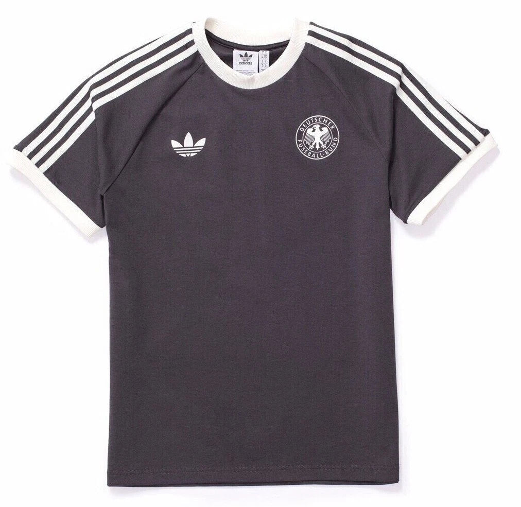 adidas Deutschland Soccer Retro Germany Team Logo Originals Slim T-Shirt Men SZ