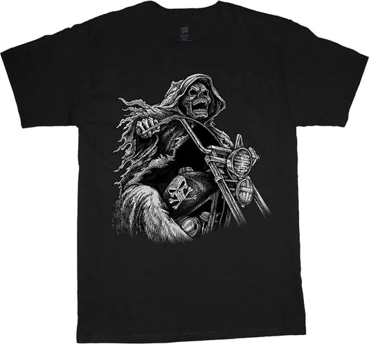 Grim Reaper Shirt Mens Graphic Tees Biker Shirt Mens Clothing Accessories Gifts