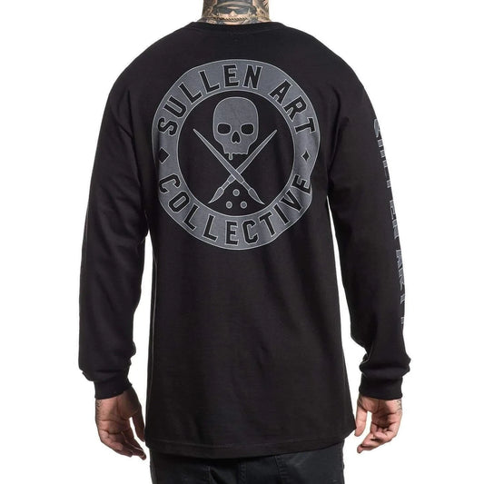 Sullen Art Collective Badge Of Honor Black Long Sleeve Shirt