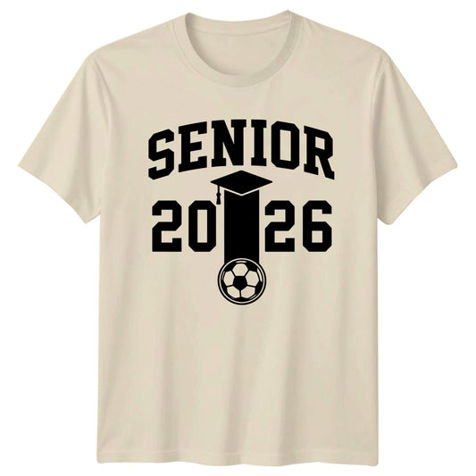 Senior 2026 T-Shirt Soccer Graduation Great Gift For Him And Her