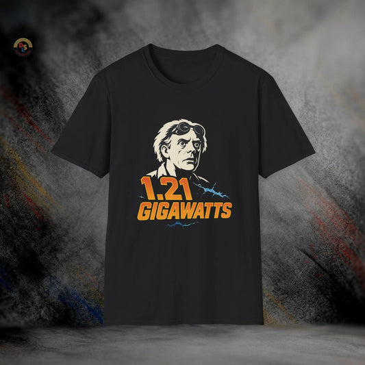 Doc Brown 1.21 Gigawatts Back to the Future T-Shirt | Softstyle Tee