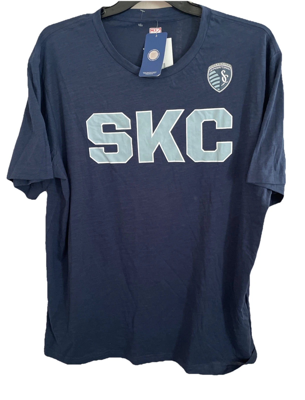 MLS Sporting Kansas City - SKC -Men’s Short Sleeve Shirt Navy 2x Nwt