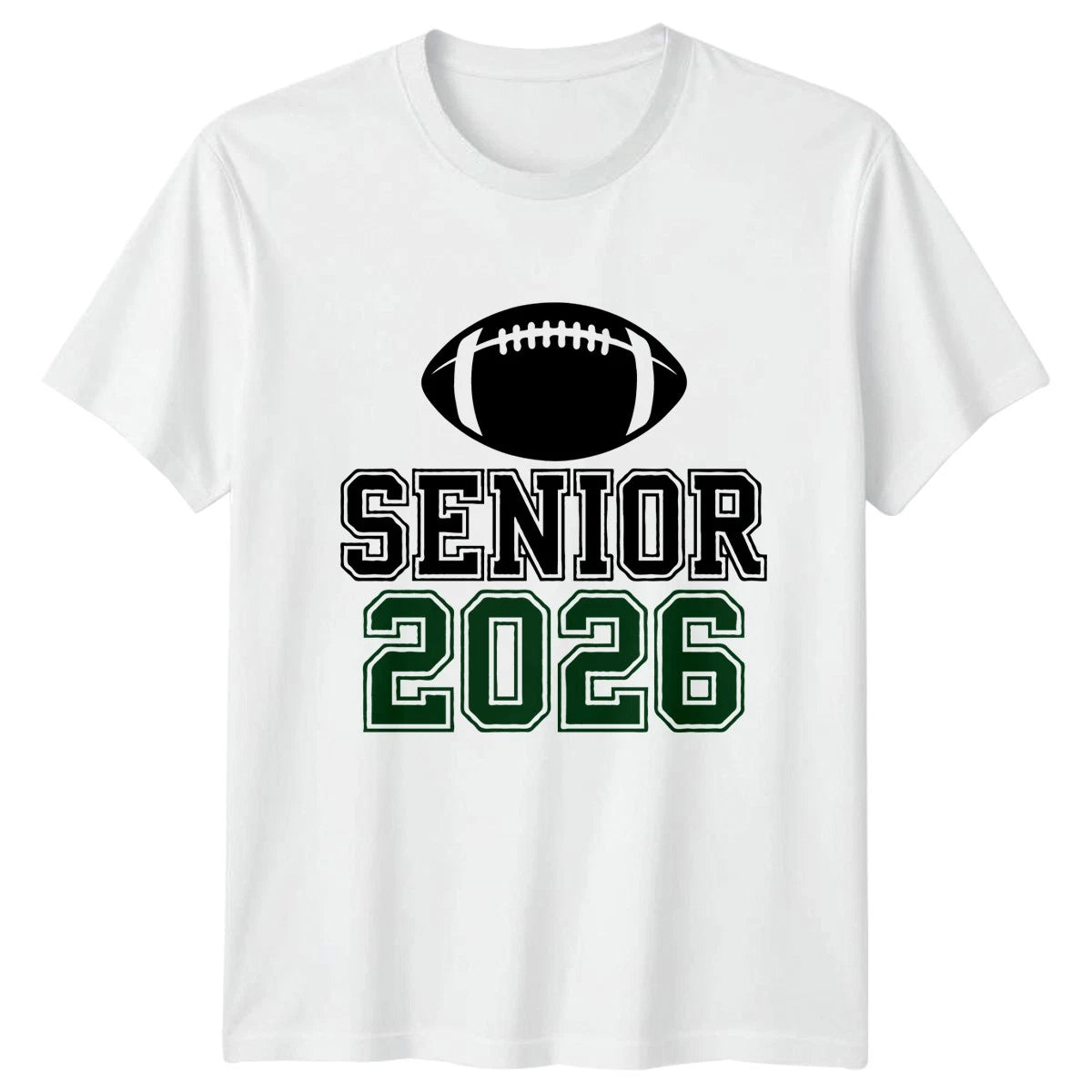 Senior 2026 T-Shirt Football Player Graduation Gift For Him And Her