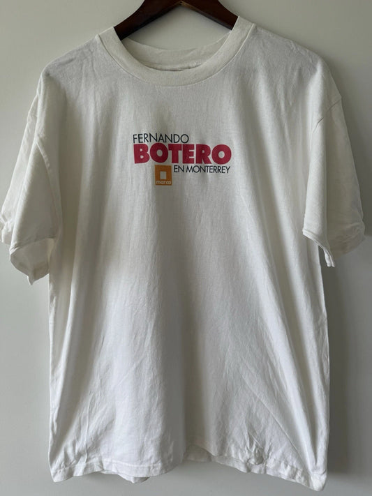VINTAGE 1999 Fernando Botero In Monterrey Double Sided Art Exhibition T-Shirt