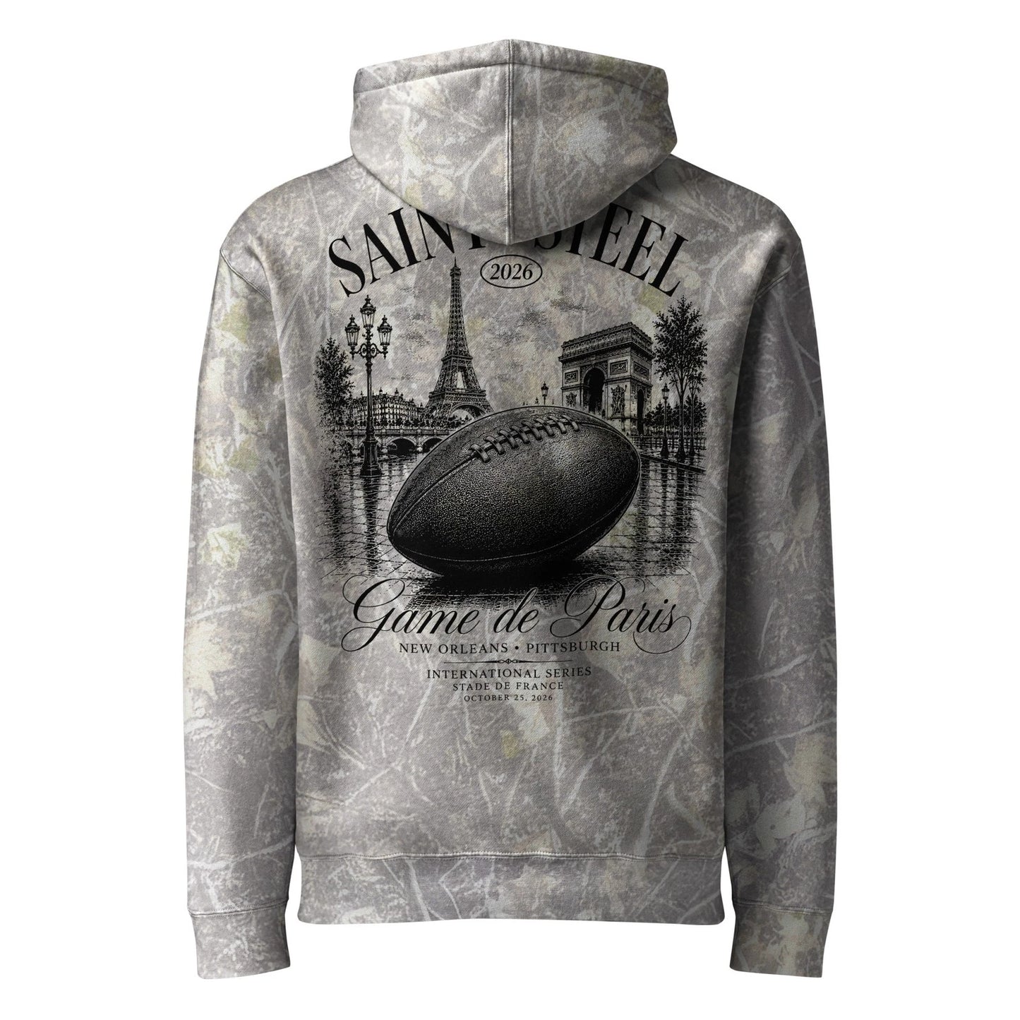 Saint x Steel Game de Paris 2026: Pittsburgh Football Premium Hoodie