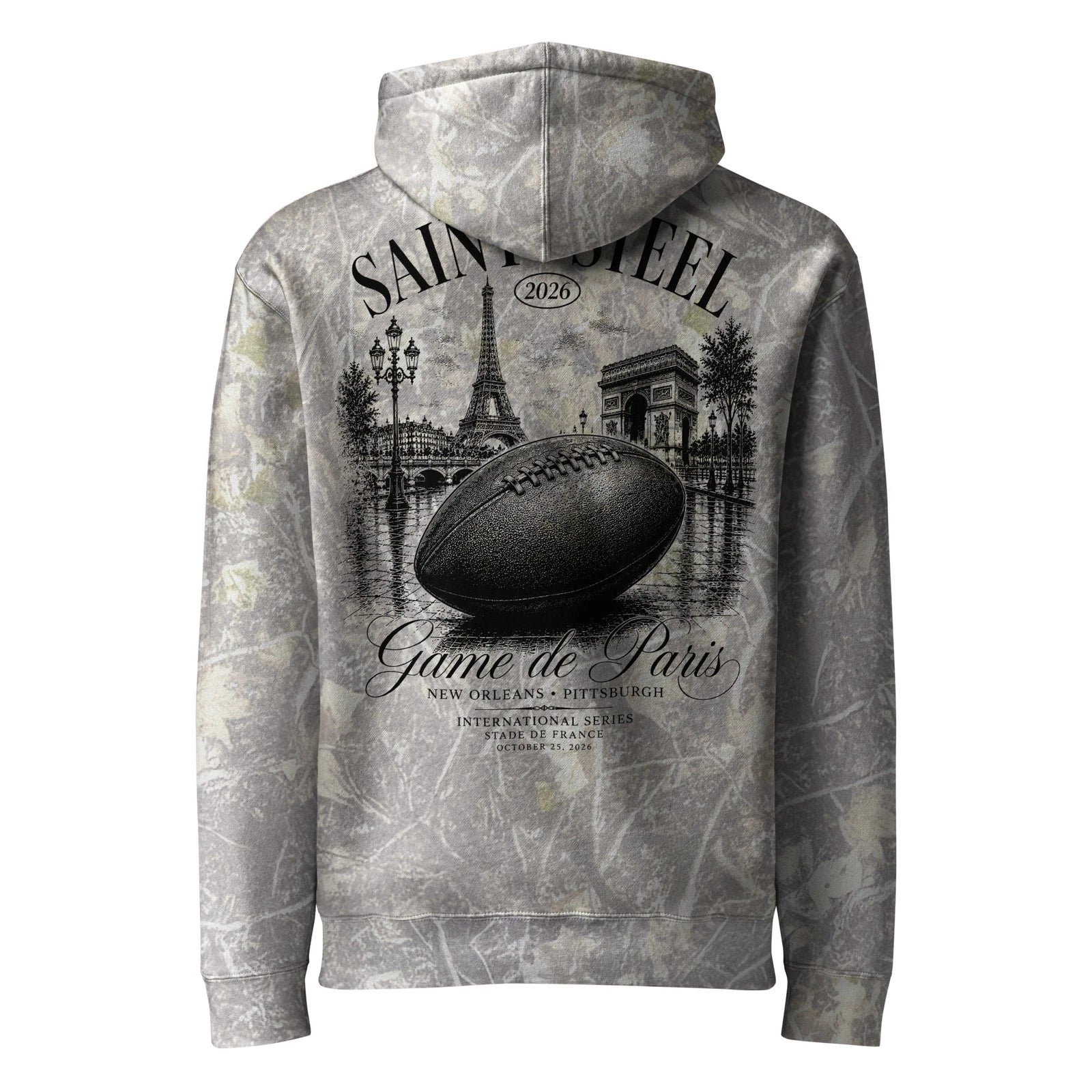 Saint x Steel Game de Paris 2026: Pittsburgh Football Premium Hoodie