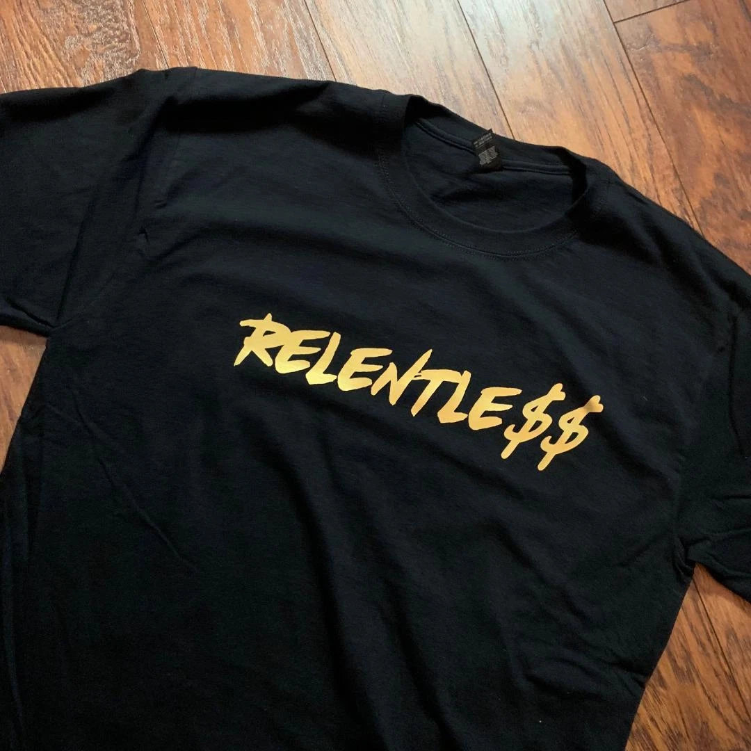 RELENTLESS - BOULEVARD STATUS VIP T-SHIRT HARD WORK DEDICATION MOTIVATION MONEY