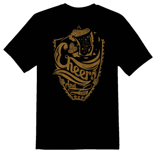 Cheers drinks drinking black or white tee shirt