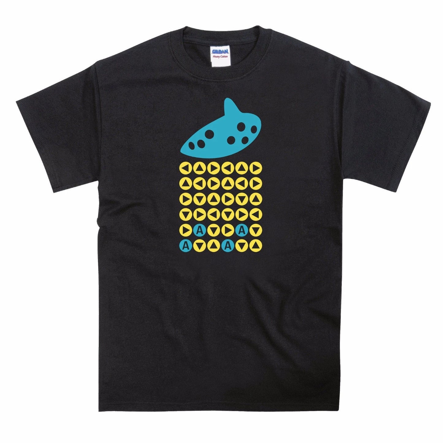 Ocarina of Time Song Notes N64 Inspired T-Shirt