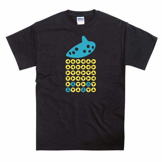 Ocarina of Time Song Notes N64 Inspired T-Shirt